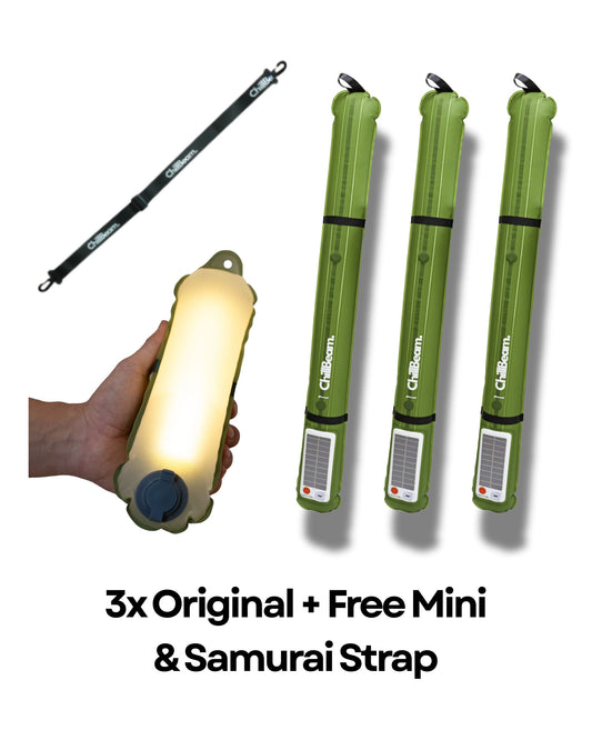 3 Glowmads  (2 + 1 FREE) + FREE Glowmad Mini + Titan Pump + Carabiner